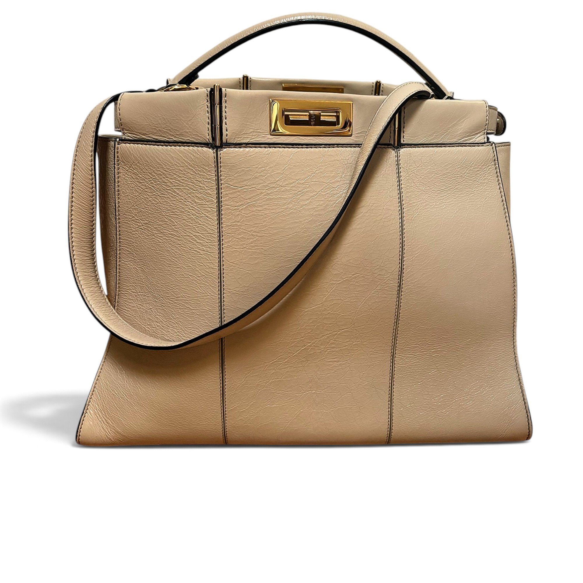 Peekaboo leather handbag