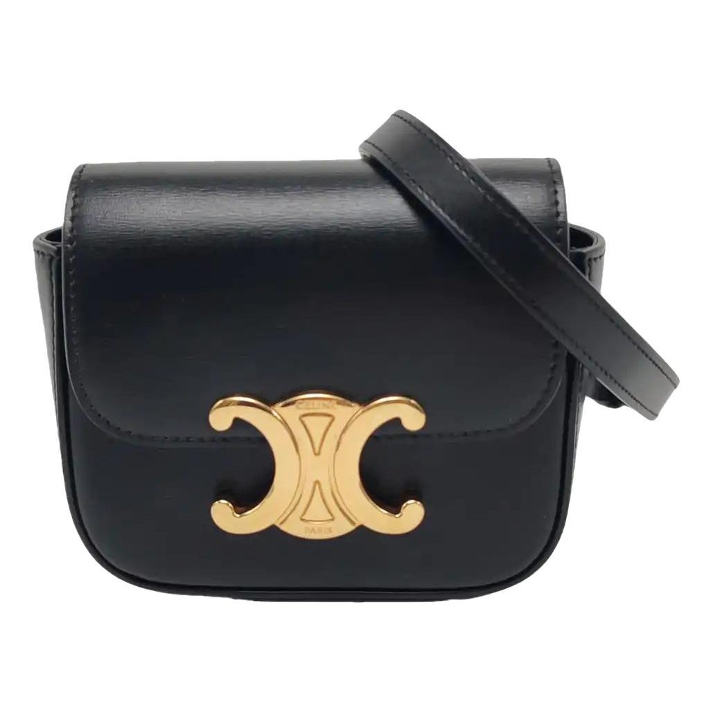 Triomphe leather mini bag