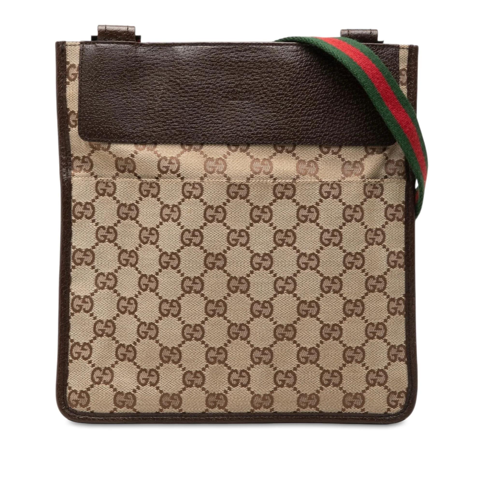 Gucci B leather crossbody bag