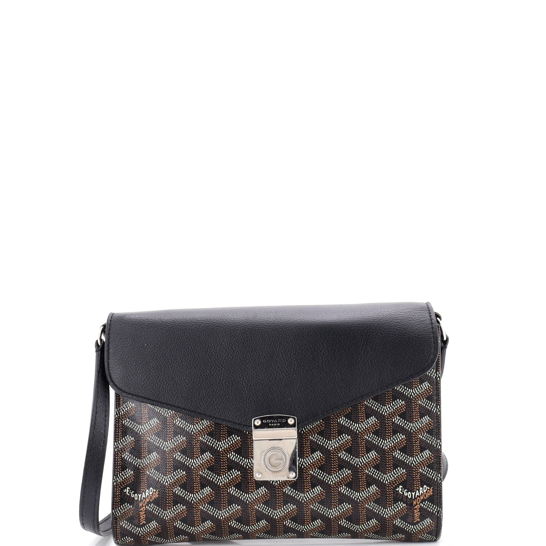 Chypre Wallet on Strap Coated Canvas with Leather