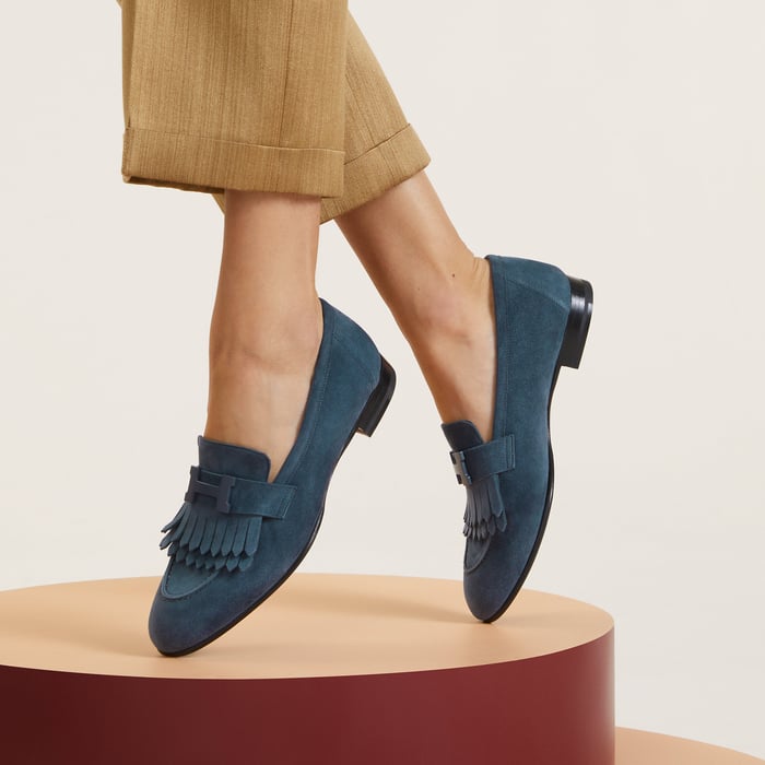 Bleu Céleste Mocassim Royal