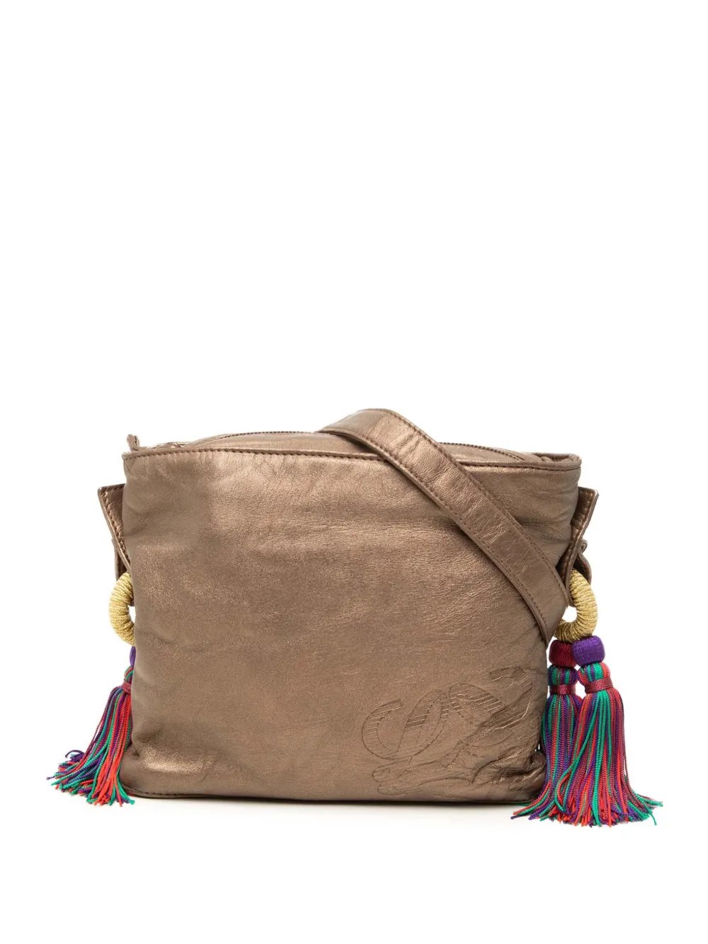2010-2013 Nappa Metallic Flamenco Tassel crossbody bag