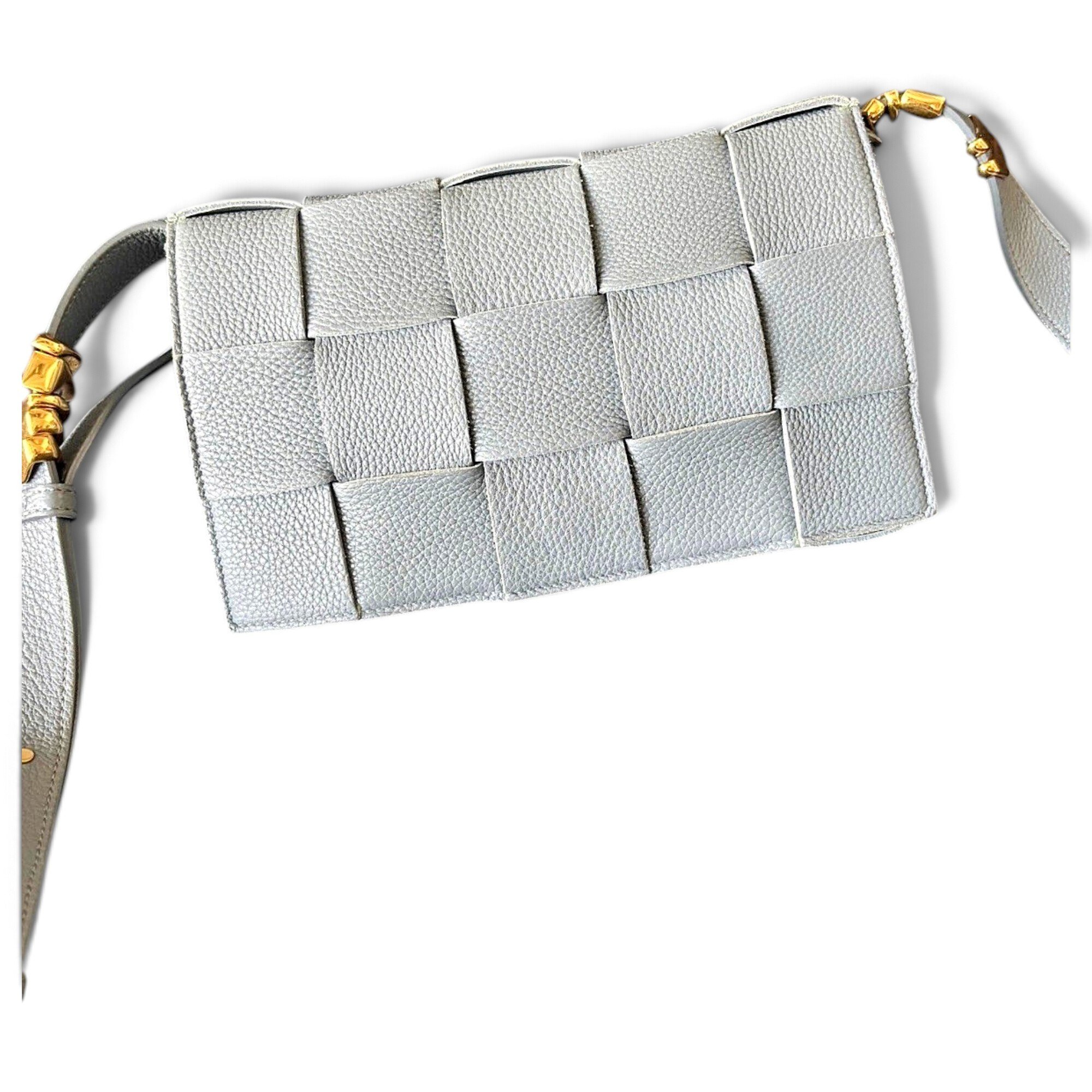 Cassette leather handbag