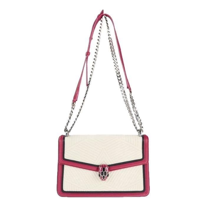 Serpenti leather handbag