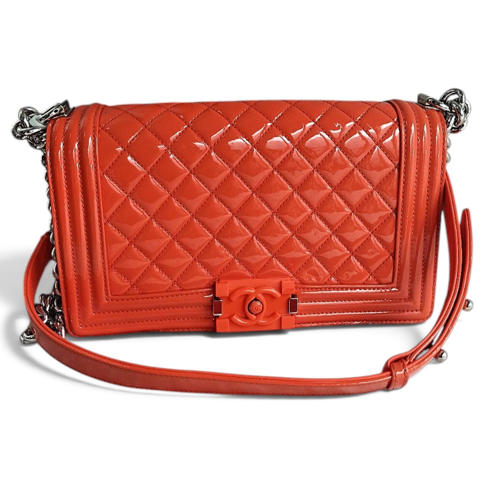 Boy patent leather crossbody bag