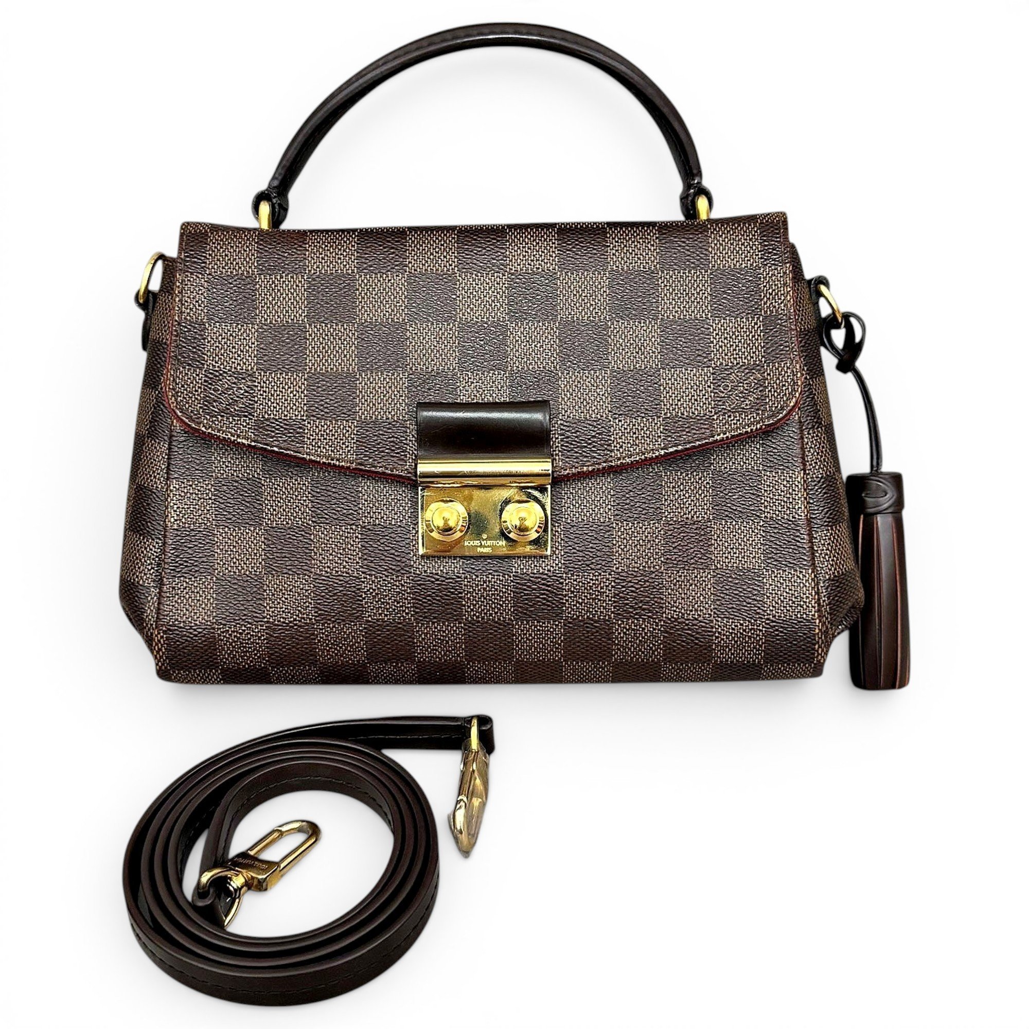 Croisette leather crossbody bag