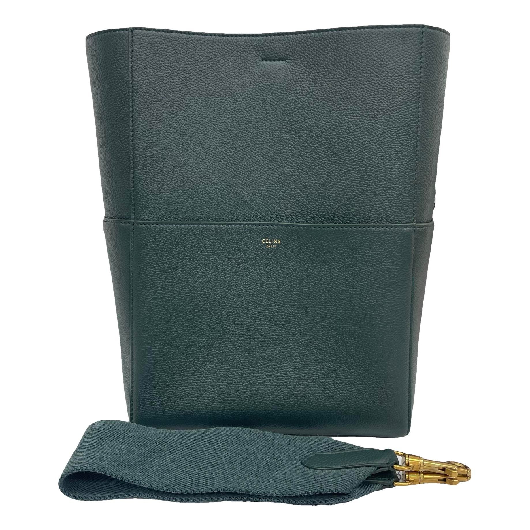 Seau Sangle leather handbag