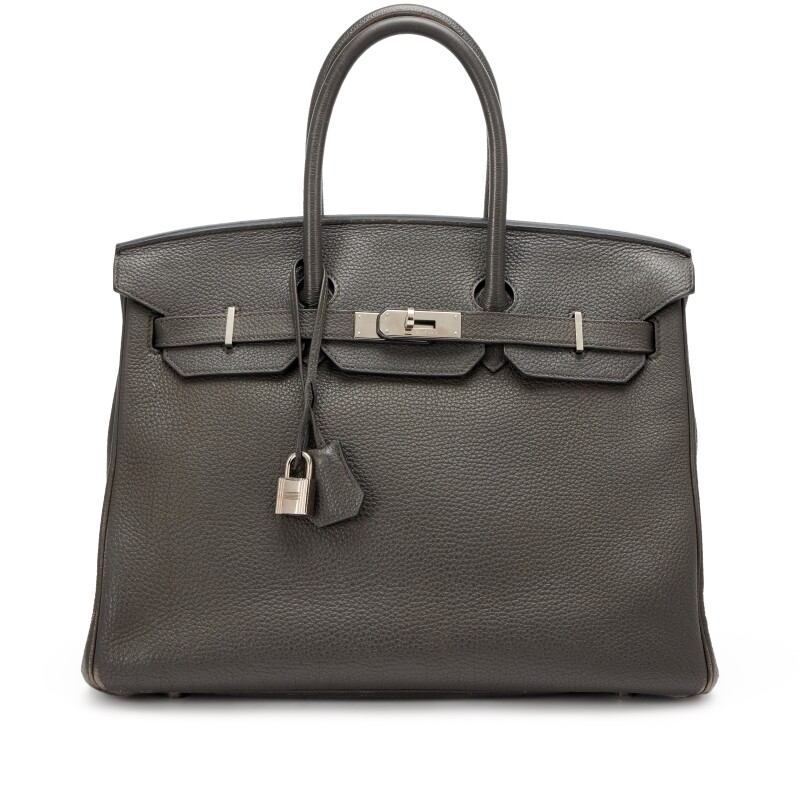 Hermes Graphite Togo Birkin 35 Palladium Hardware, 2013