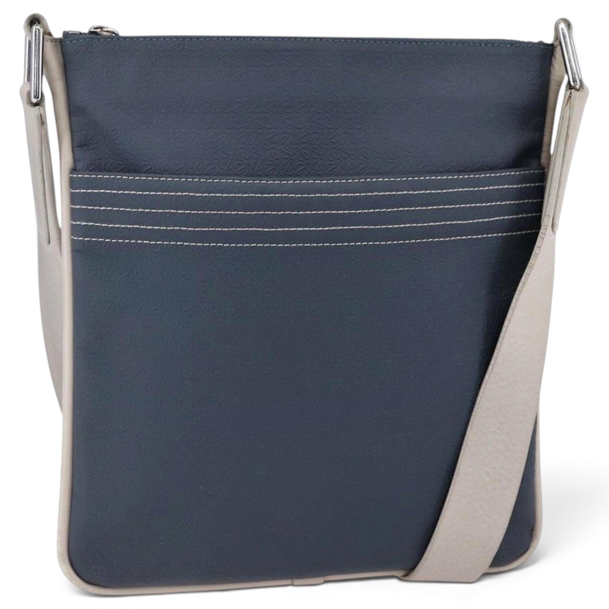 Anagram leather handbag
