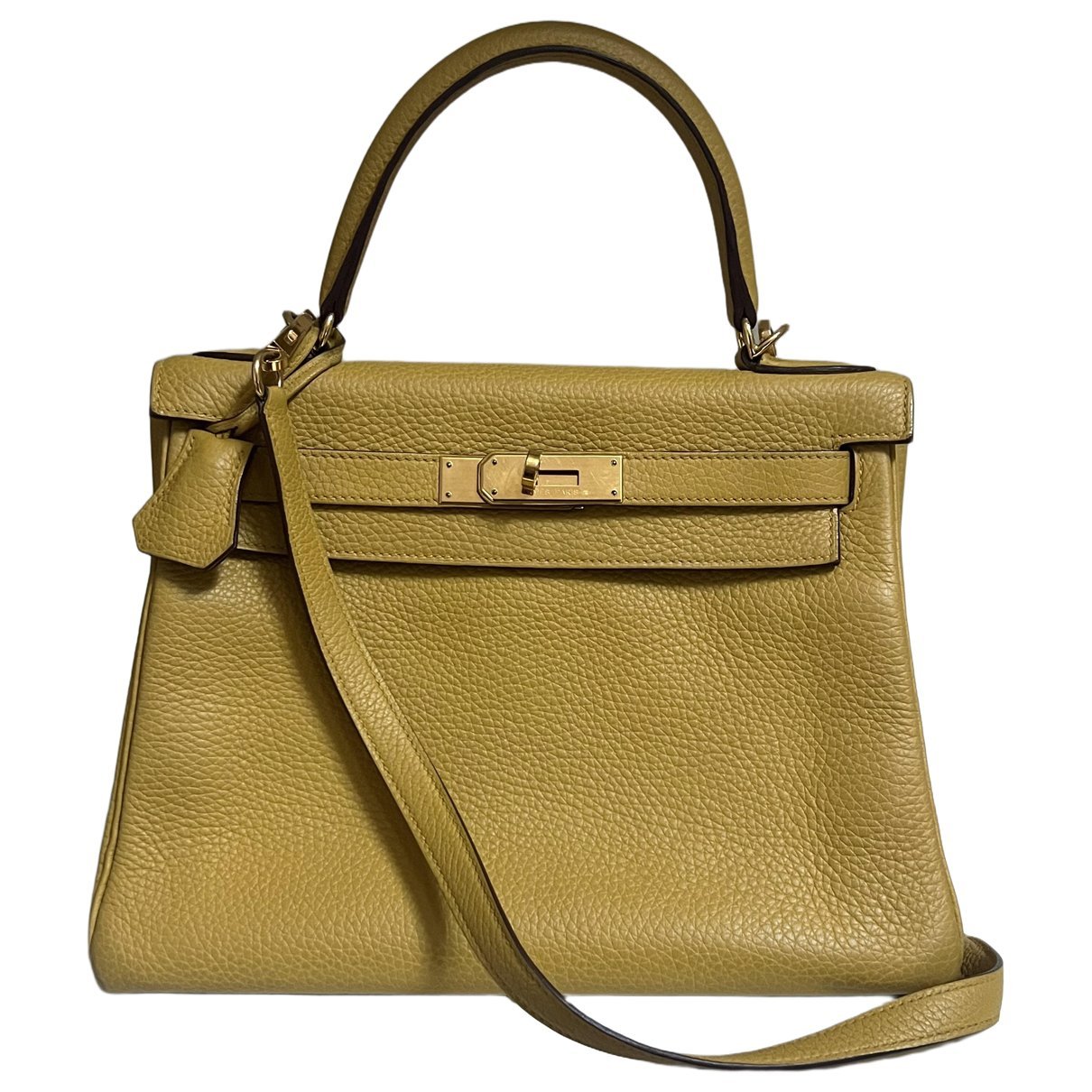 Hermes Kelly 28 Handbag Jaune Ambre Togo Leather 2018