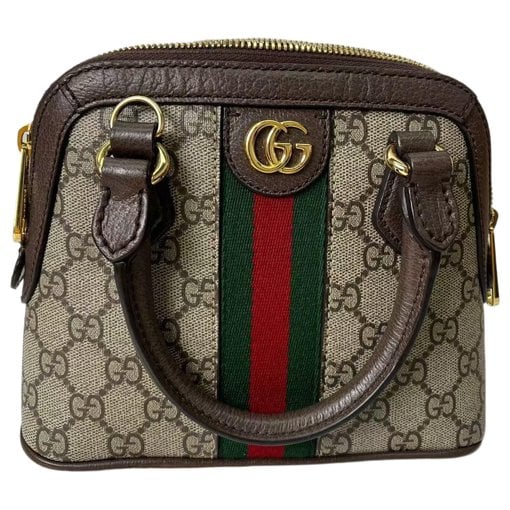 Ophidia Dome Top Handle cloth handbag