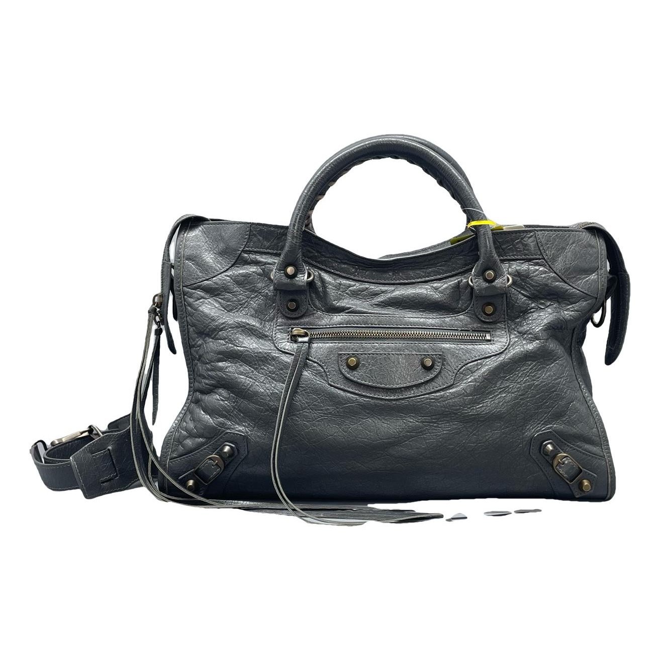 City leather handbag