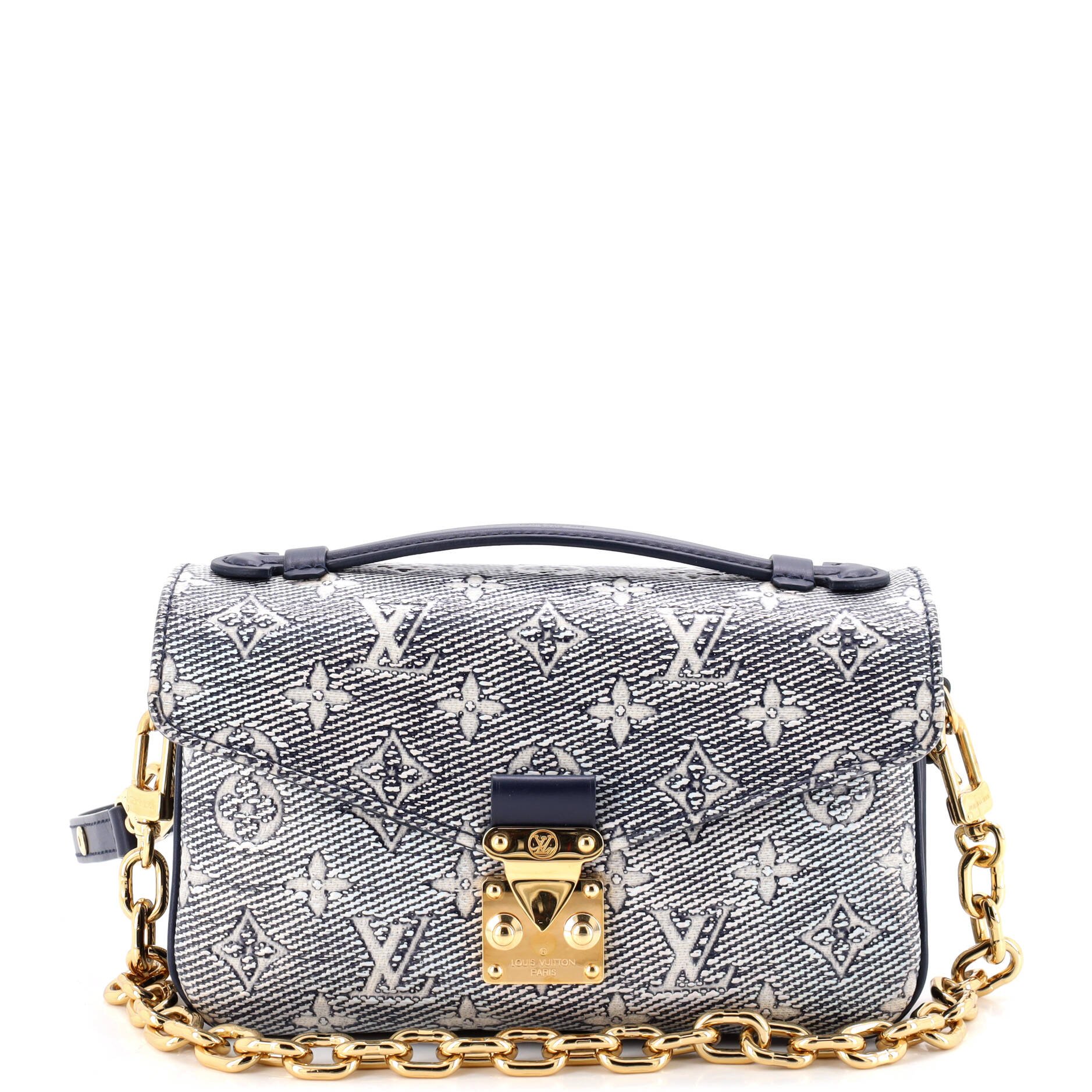 Pochette Metis Monoglam Jacquard Canvas East West