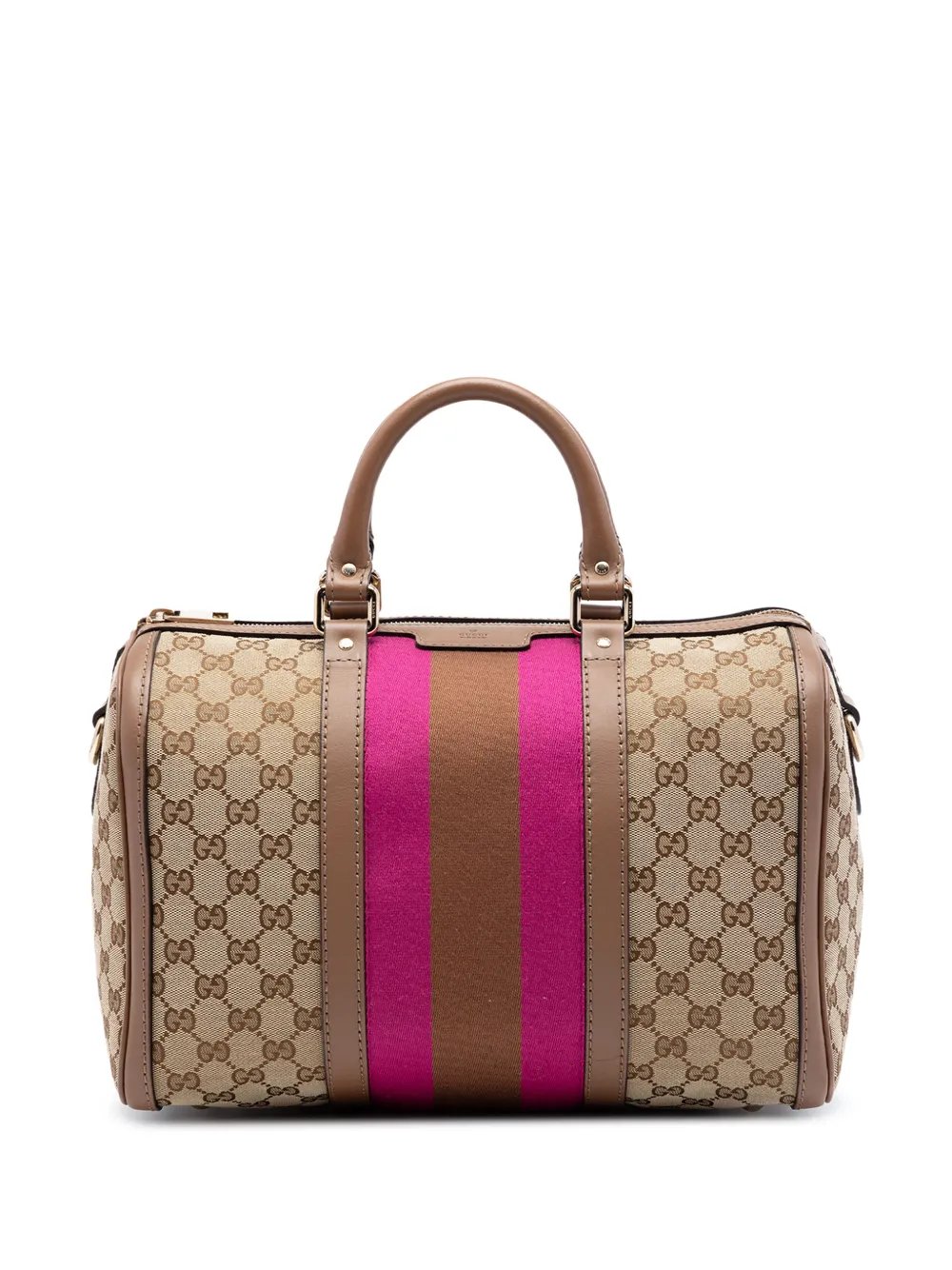 2016-2026 Medium GG Canvas Web Joy Boston Bag satchel