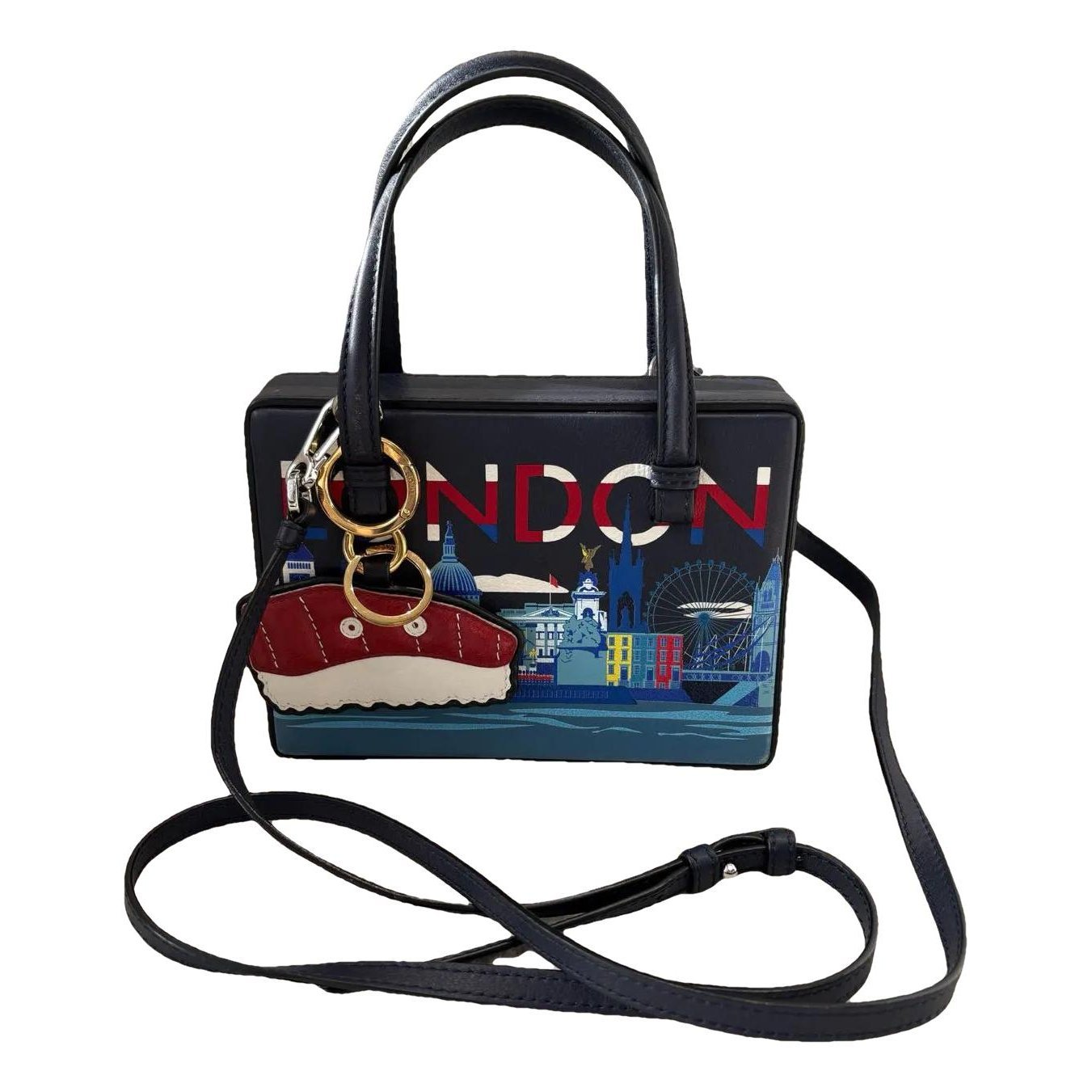 Postal leather crossbody bag