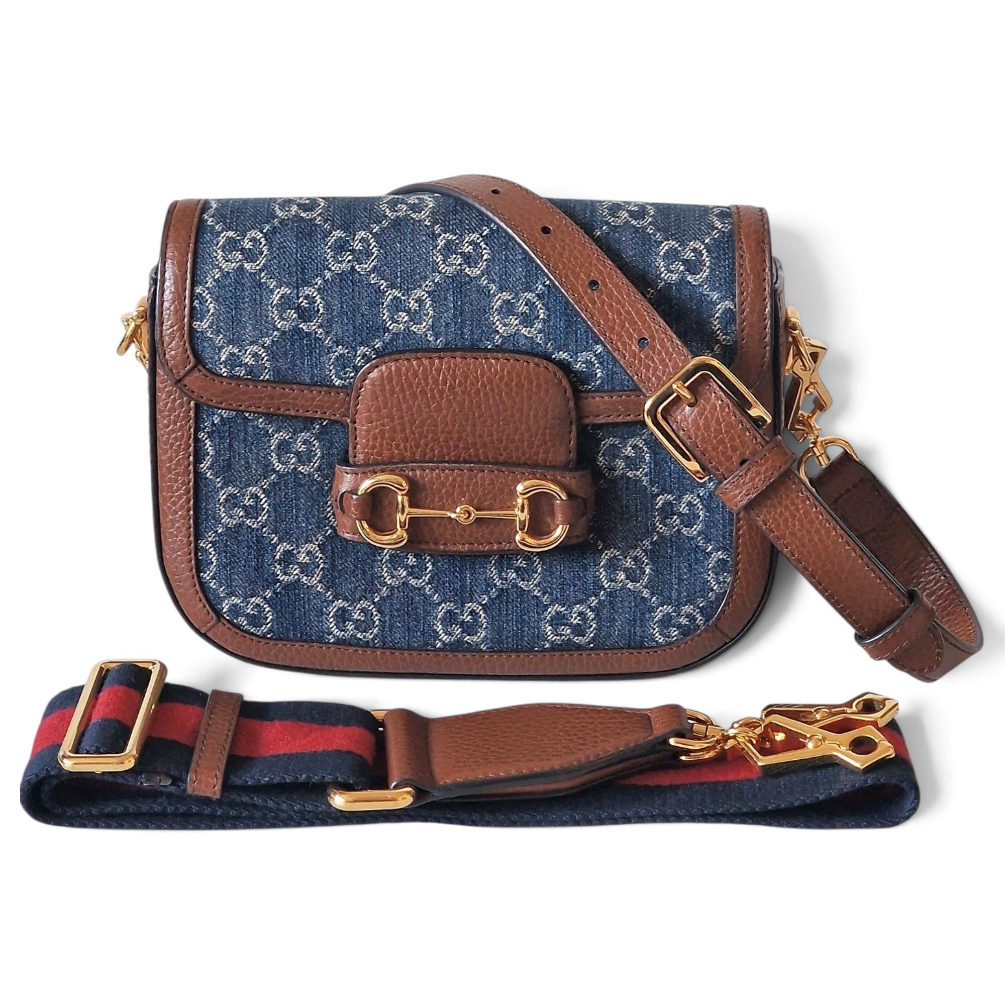 Horsebit 1955 Flap leather handbag