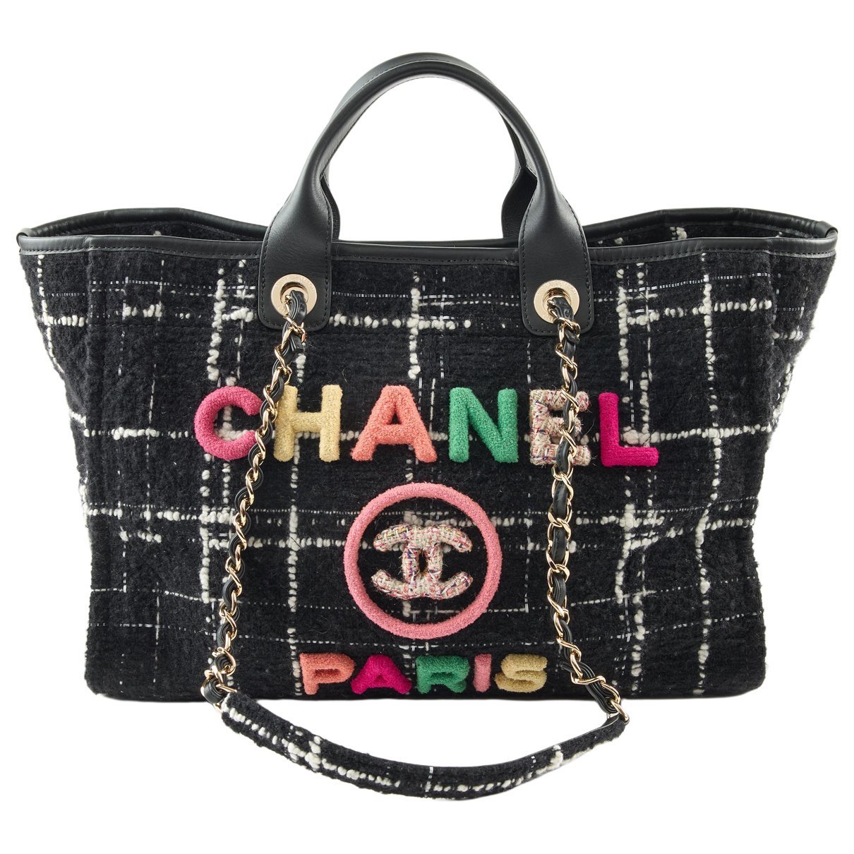Deauville tweed tote
