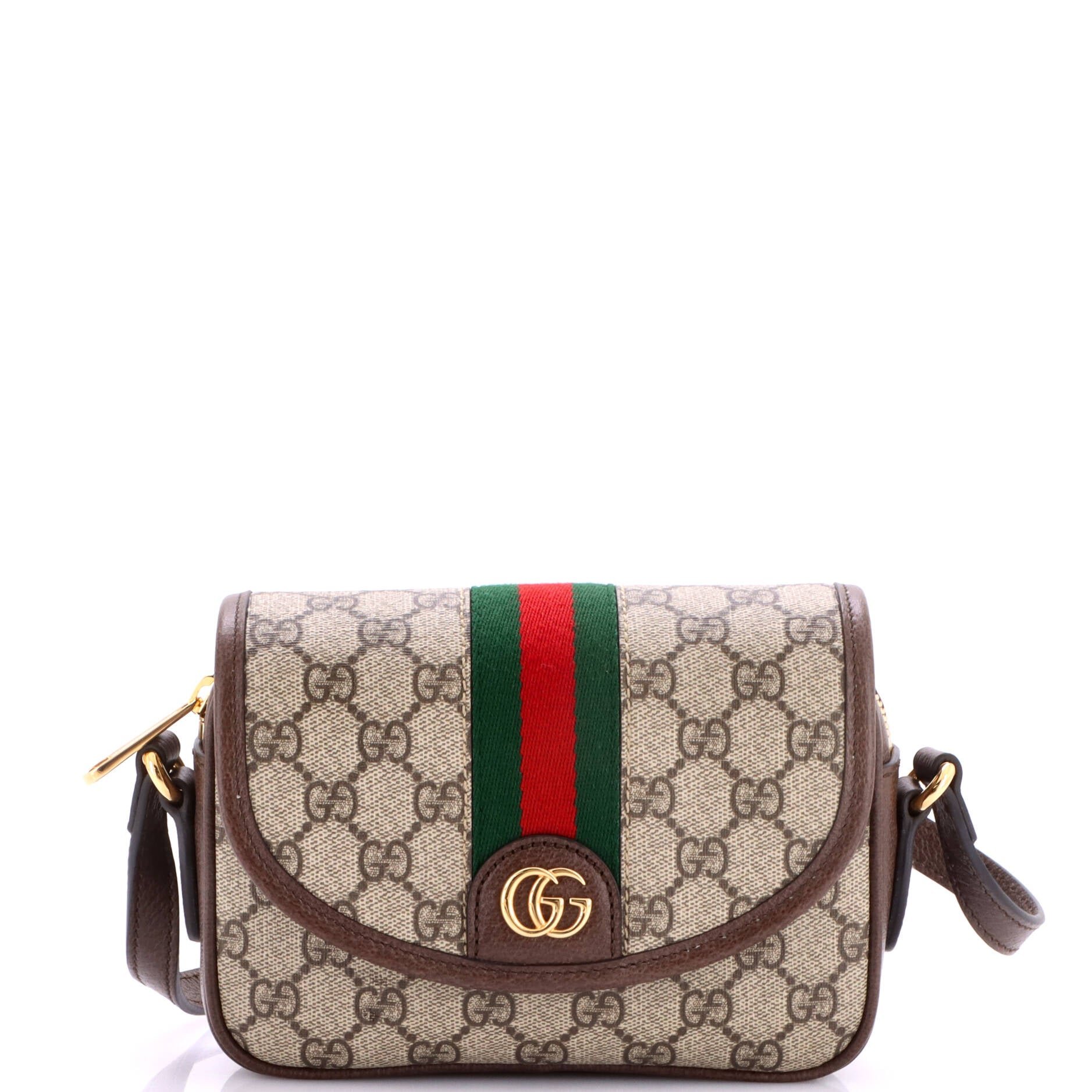 Ophidia Flap Shoulder Bag GG Coated Canvas Mini