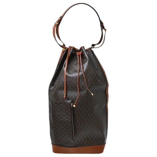Monogram bucket cloth handbag