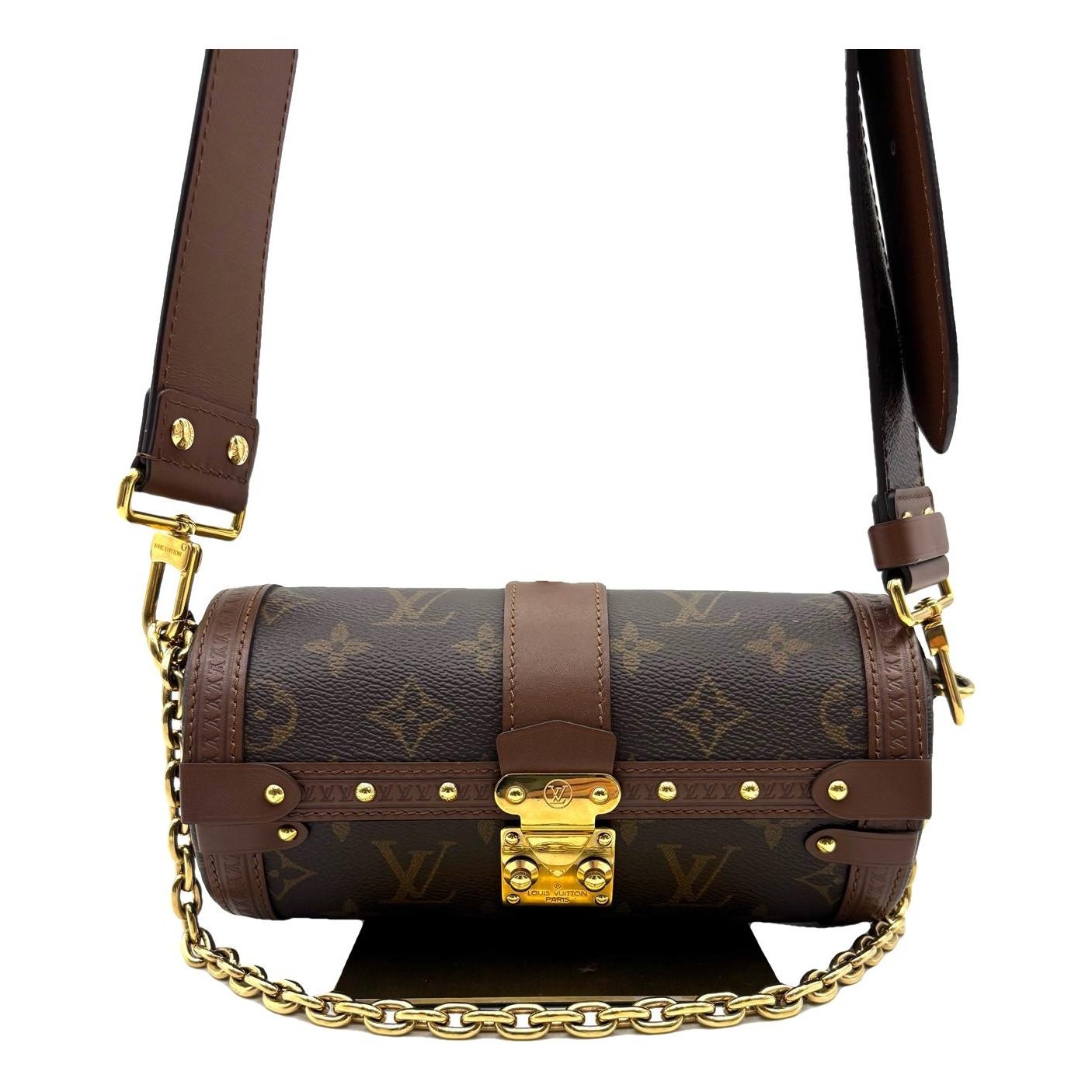 Papillon Trunk leather handbag