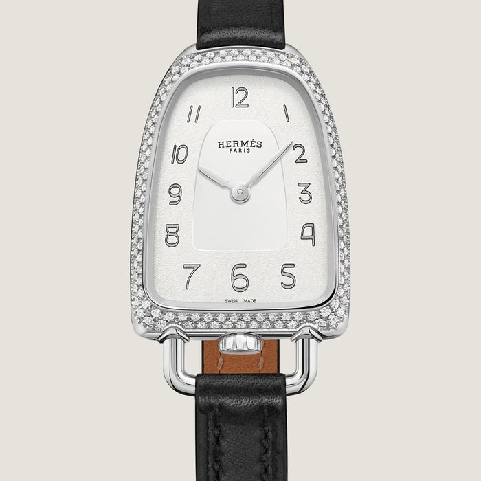 Sans Coloris Galop d'Hermès Watch, Medium Model, 32 MM
