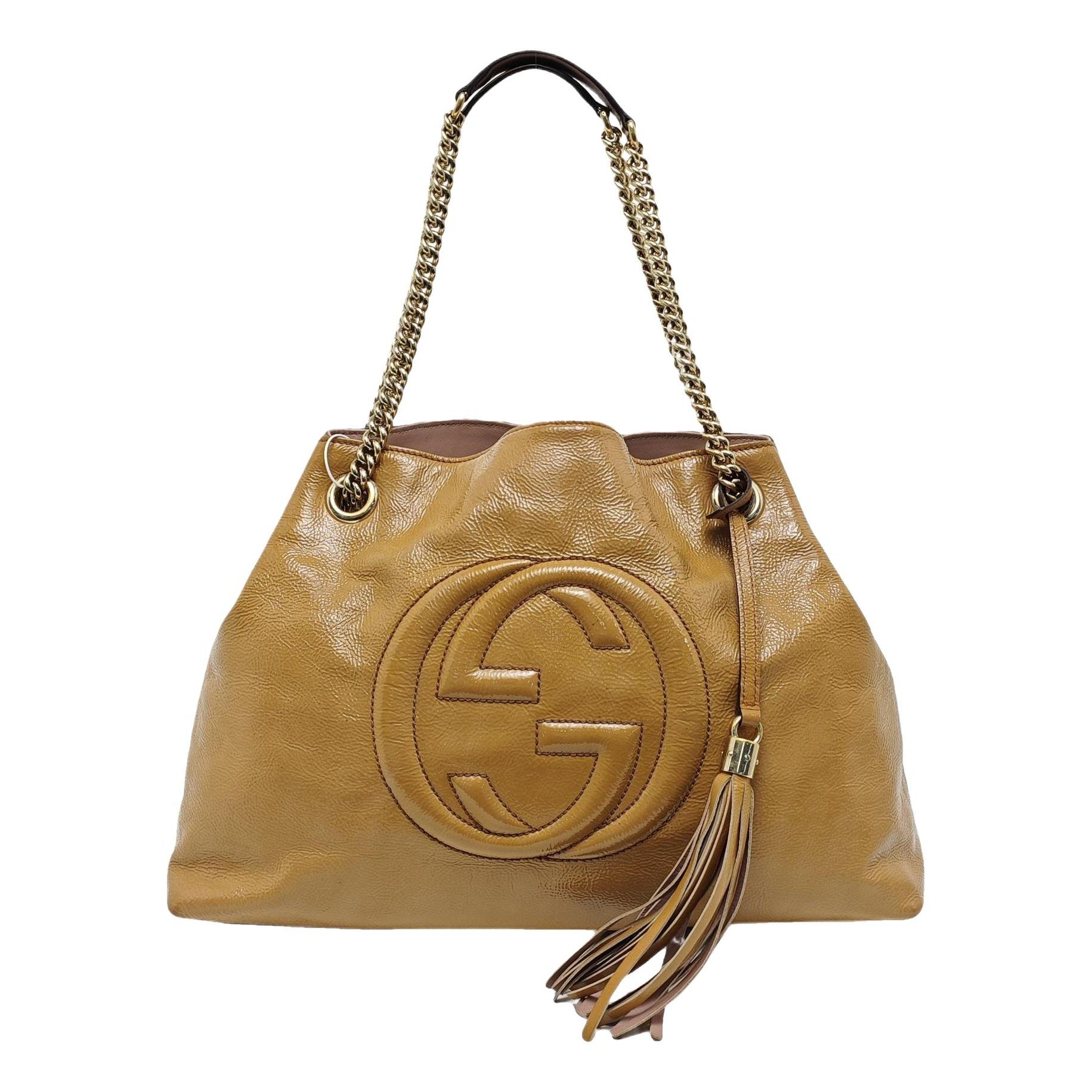 Soho patent leather handbag