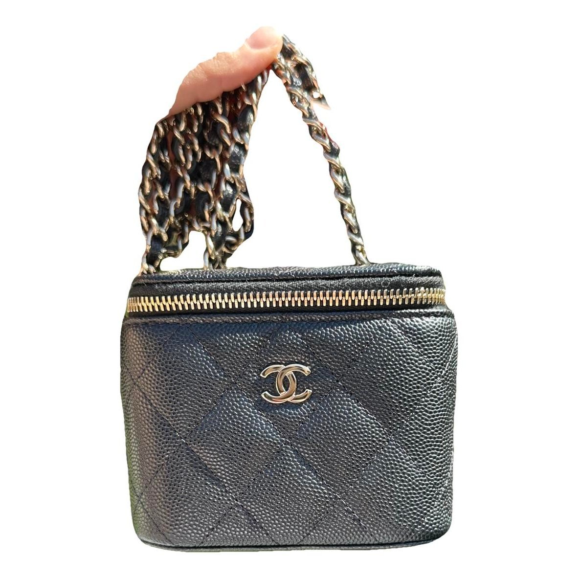 Trendy CC Vanity leather handbag