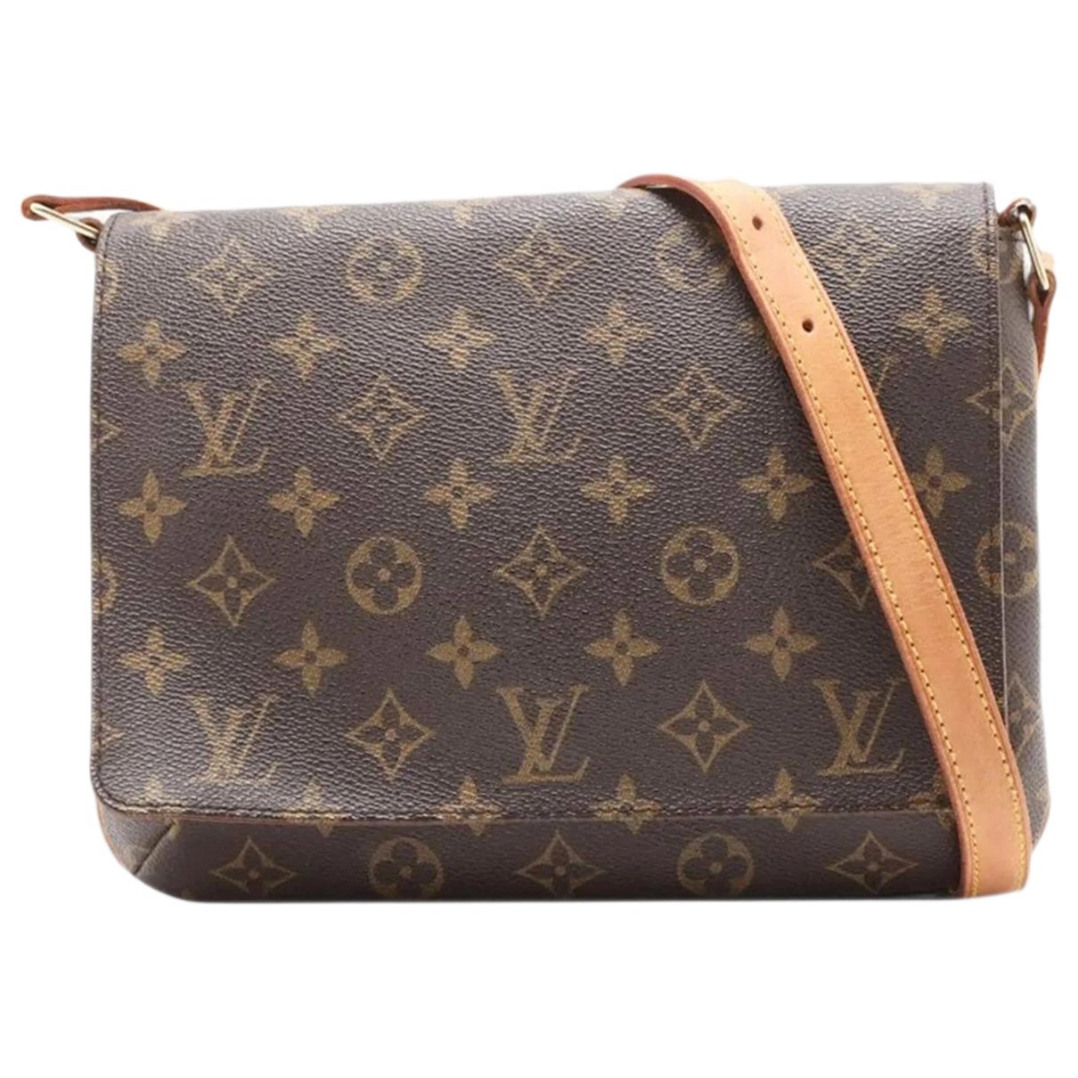 Musette leather bag