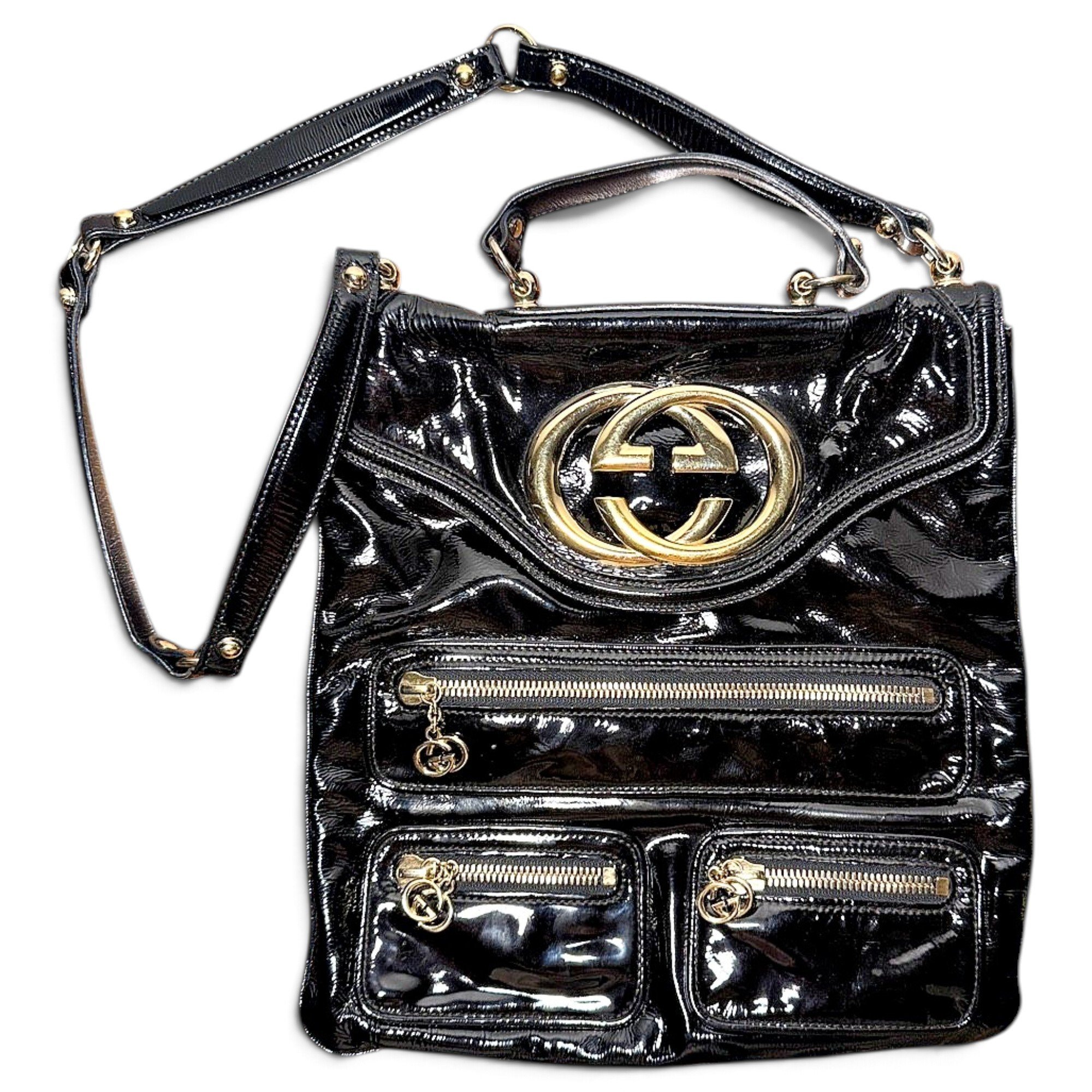 Britt patent leather bag
