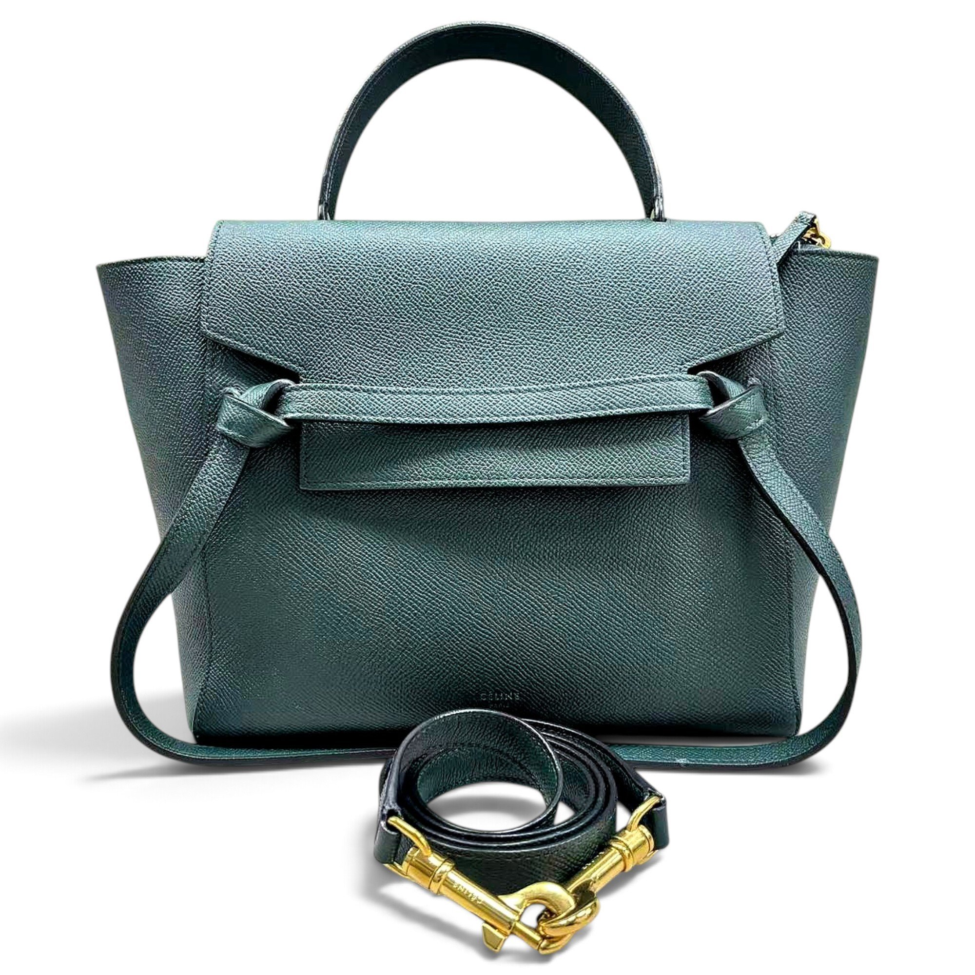 Belt leather handbag