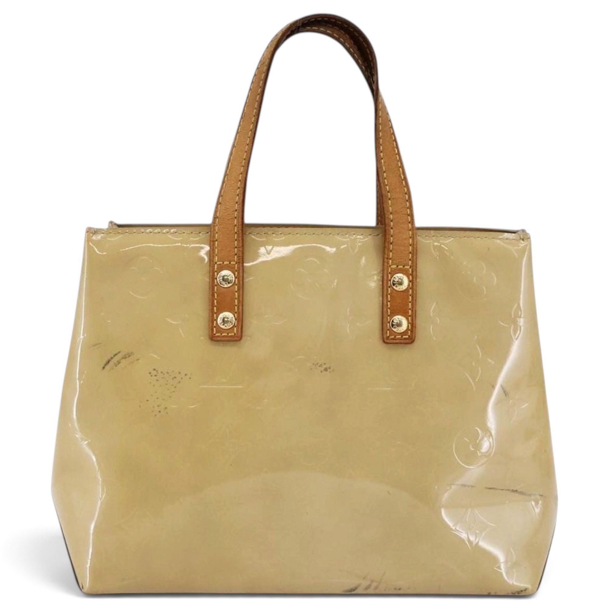 Reade patent leather handbag