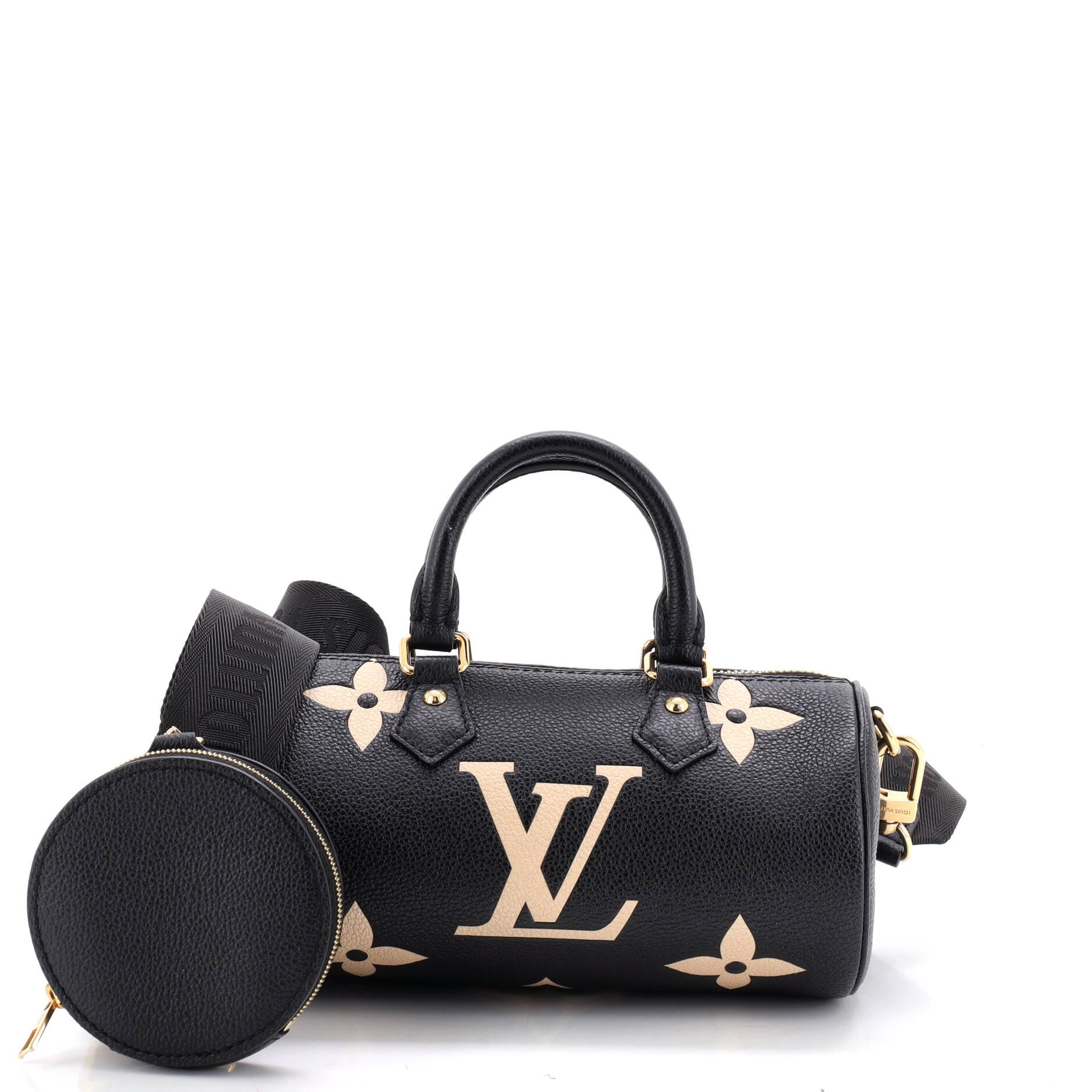 Papillon Handbag Bicolor Monogram Empreinte Giant BB