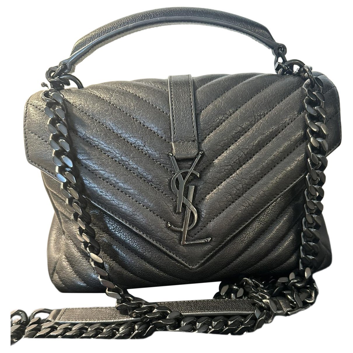 Collége monogramme leather handbag