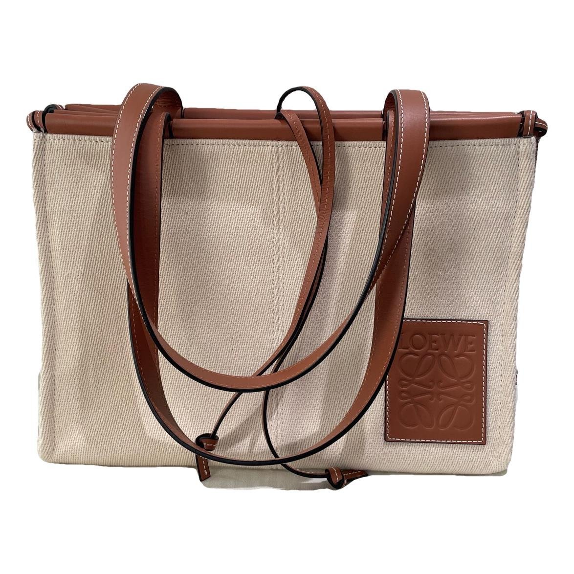 Cushion leather tote