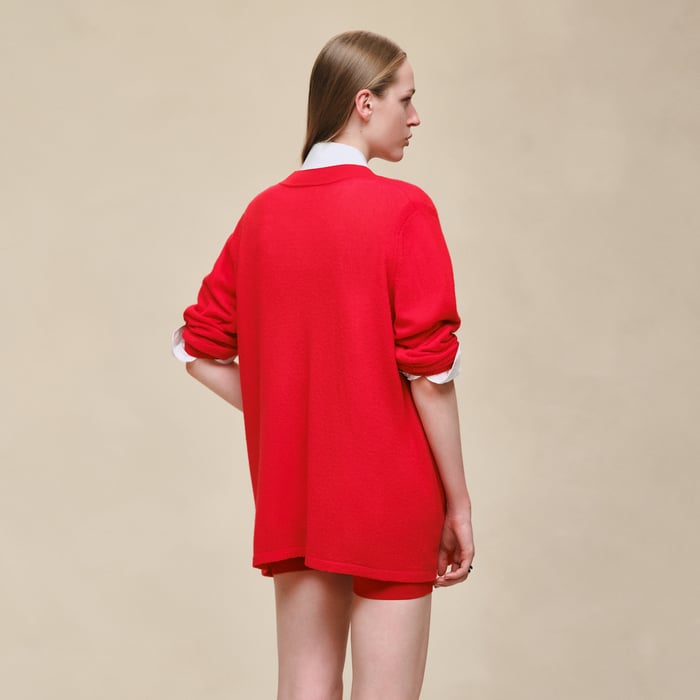 Rouge Amazone Cashmere Long-sleeve Sweater