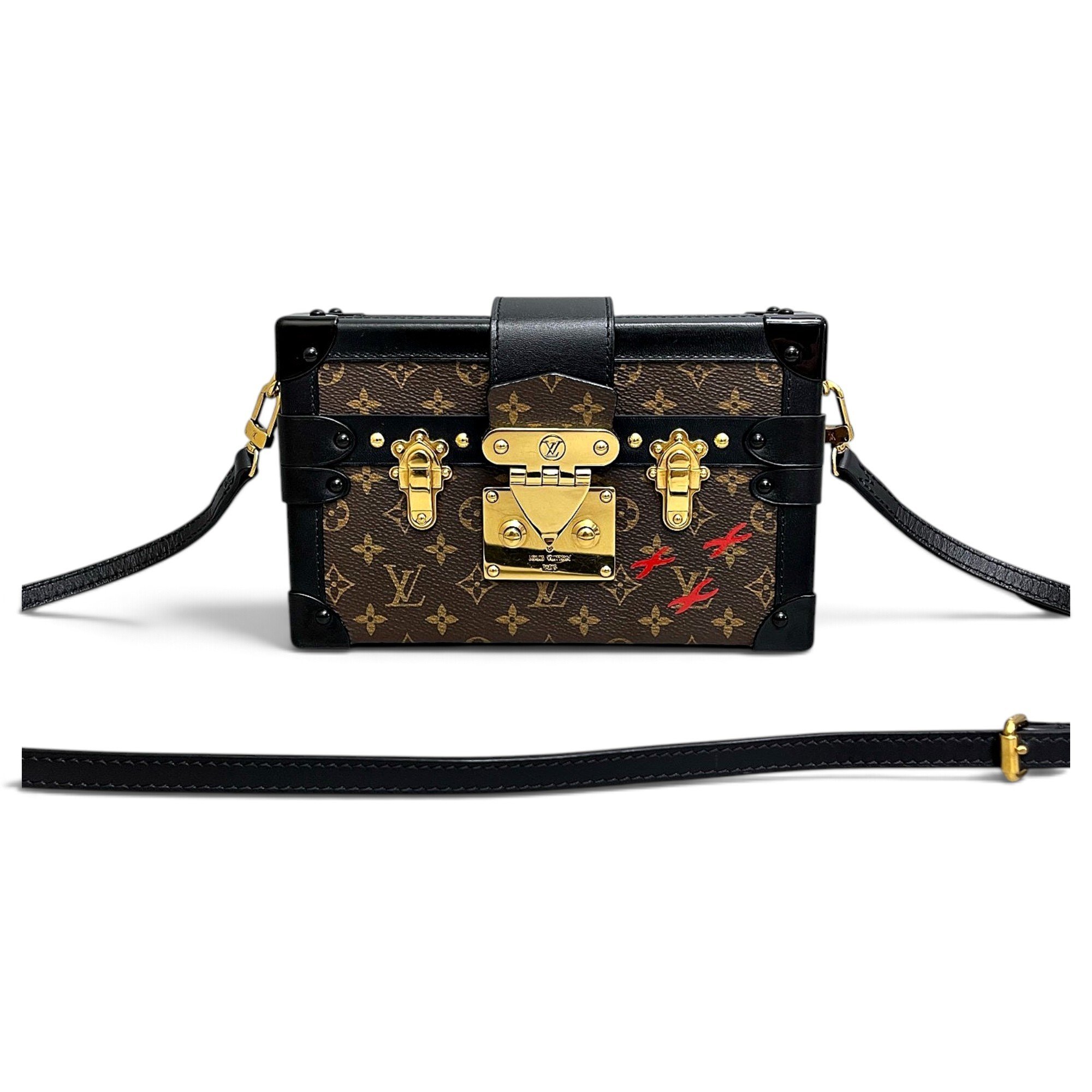 Petite Malle leather handbag
