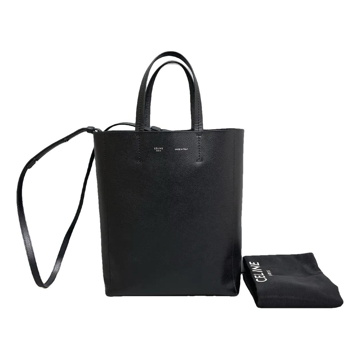 Cabas leather handbag