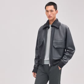 Rib-trim jacket