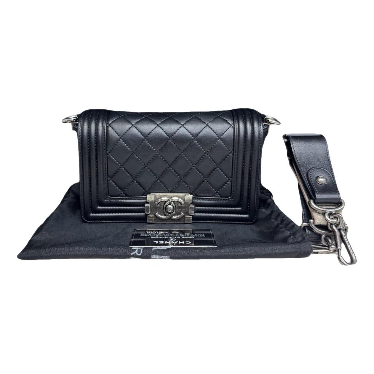 Boy leather crossbody bag