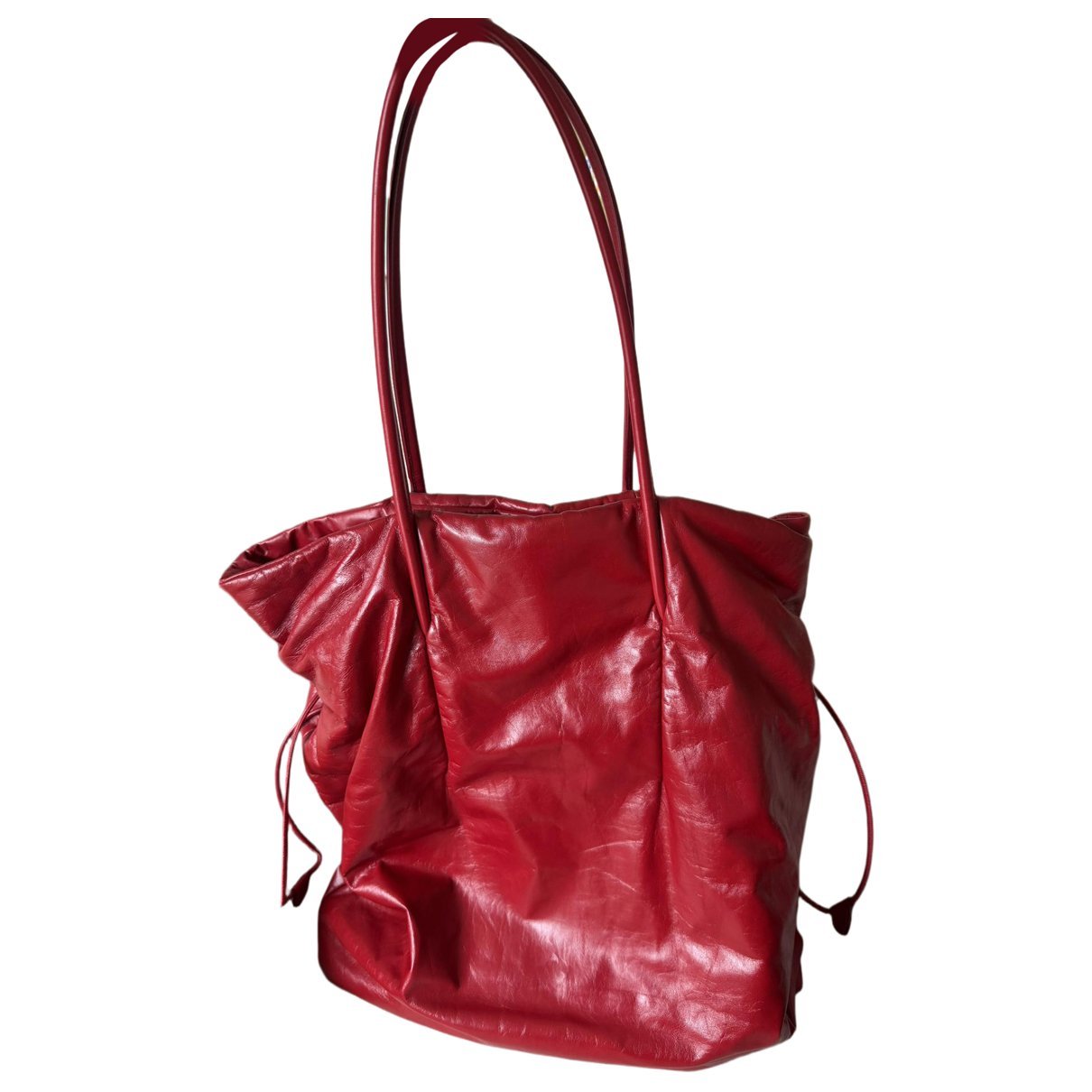 Patent leather handbag
