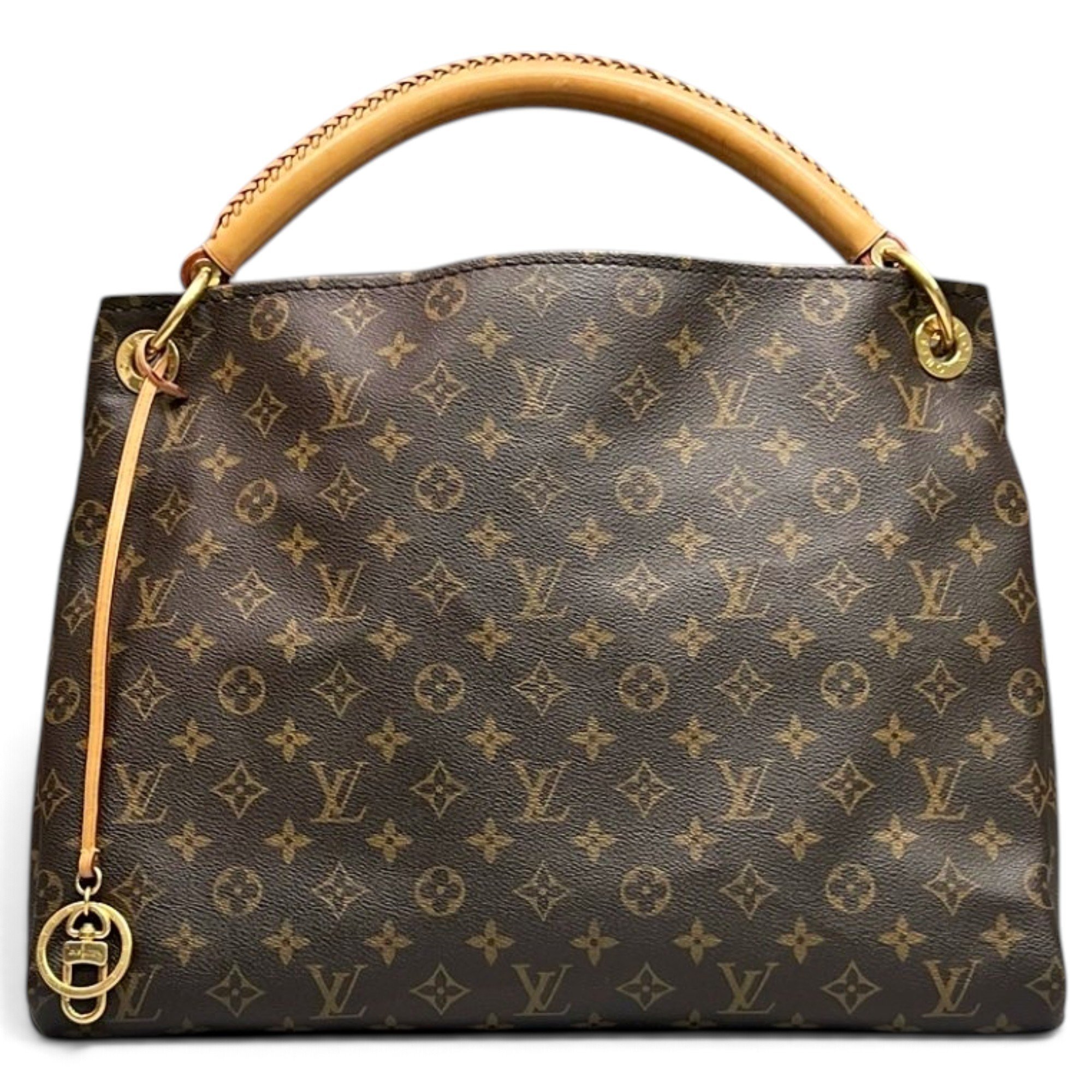 Artsy leather handbag
