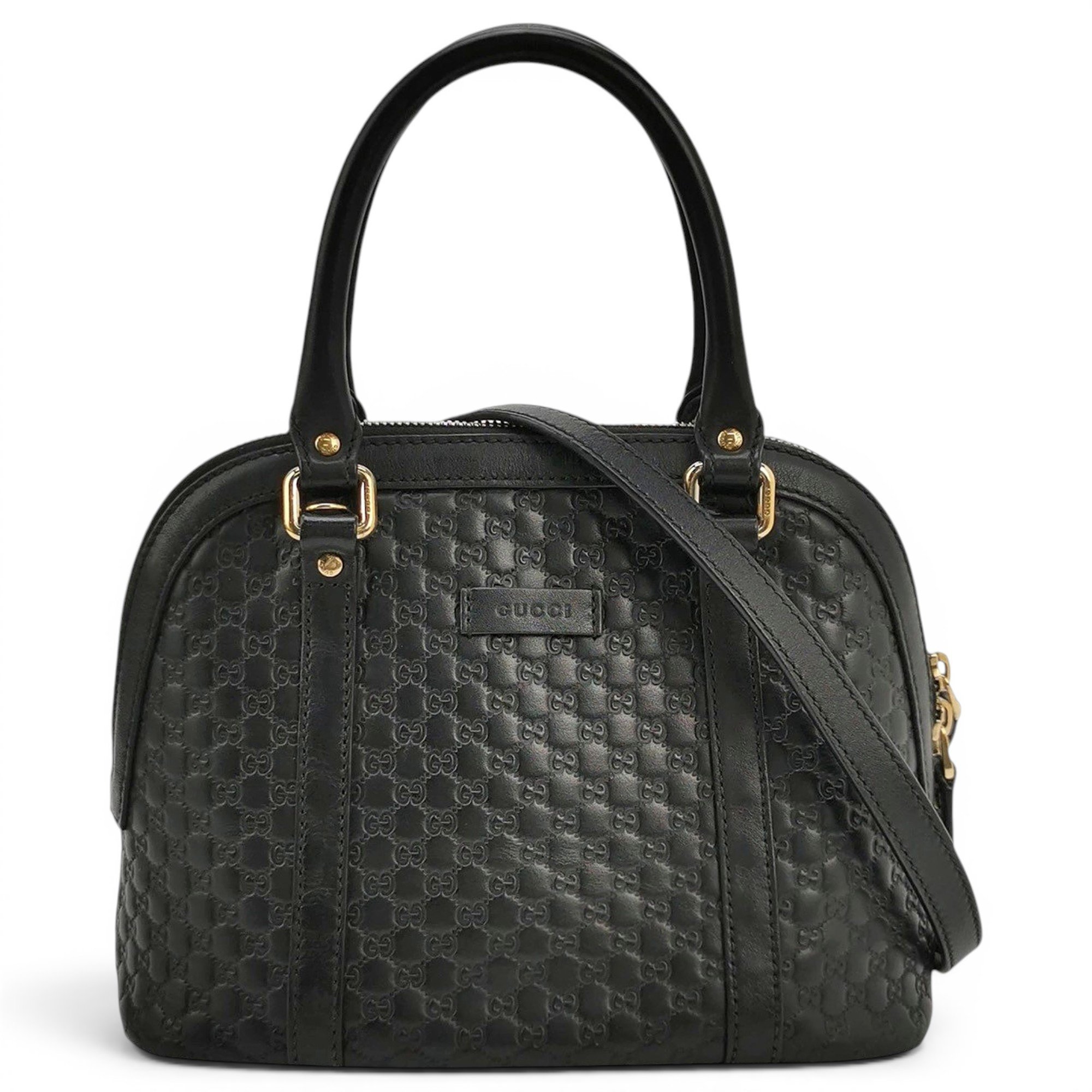 Dôme leather handbag