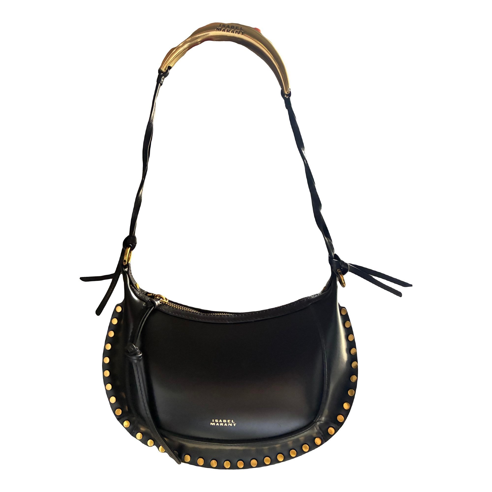 Oskan Moon patent leather handbag