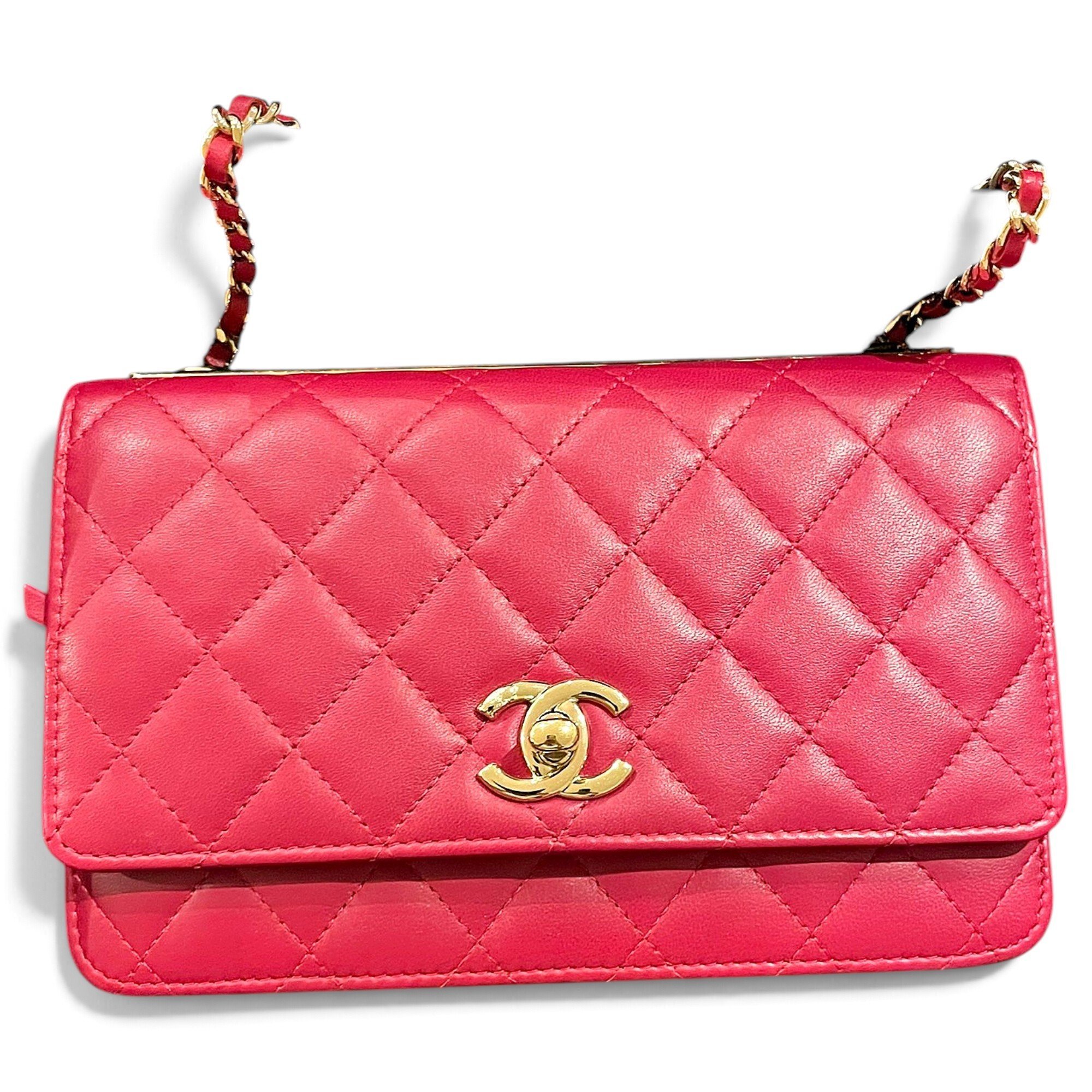 Trendy CC Wallet on Chain leather crossbody bag