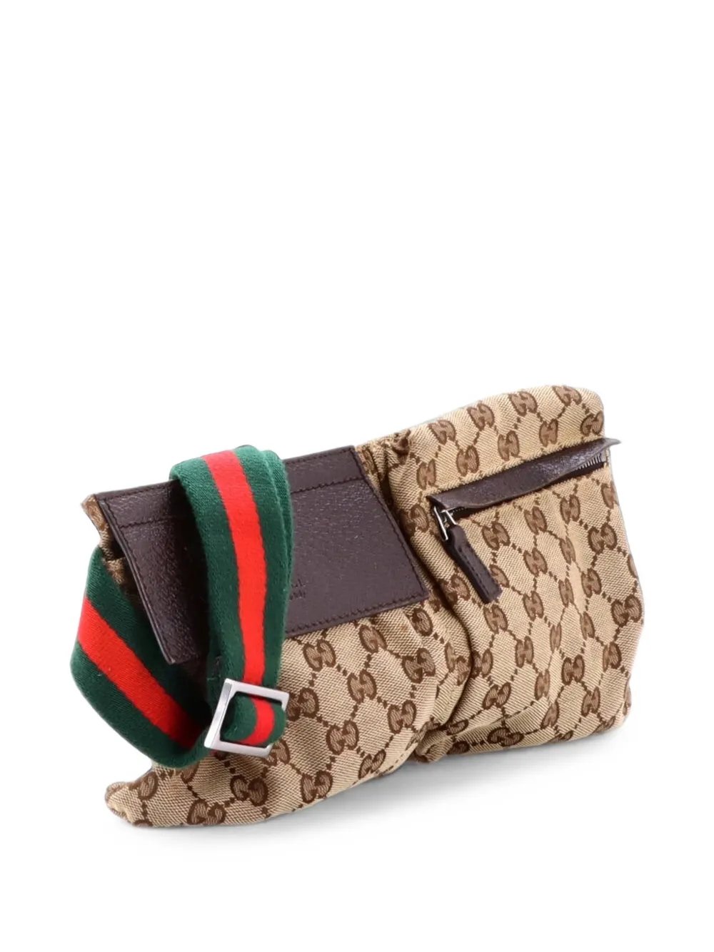Vintage Double GG Canvas with Leather belt bag