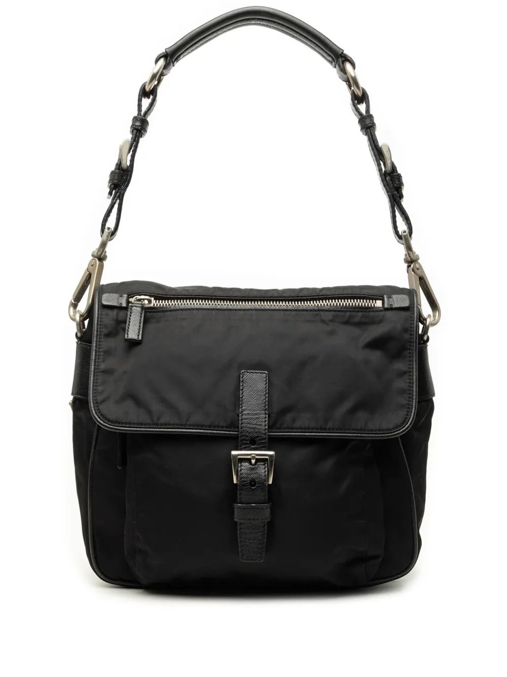 2013-2025 Saffiano Trimmed Tessuto shoulder bag