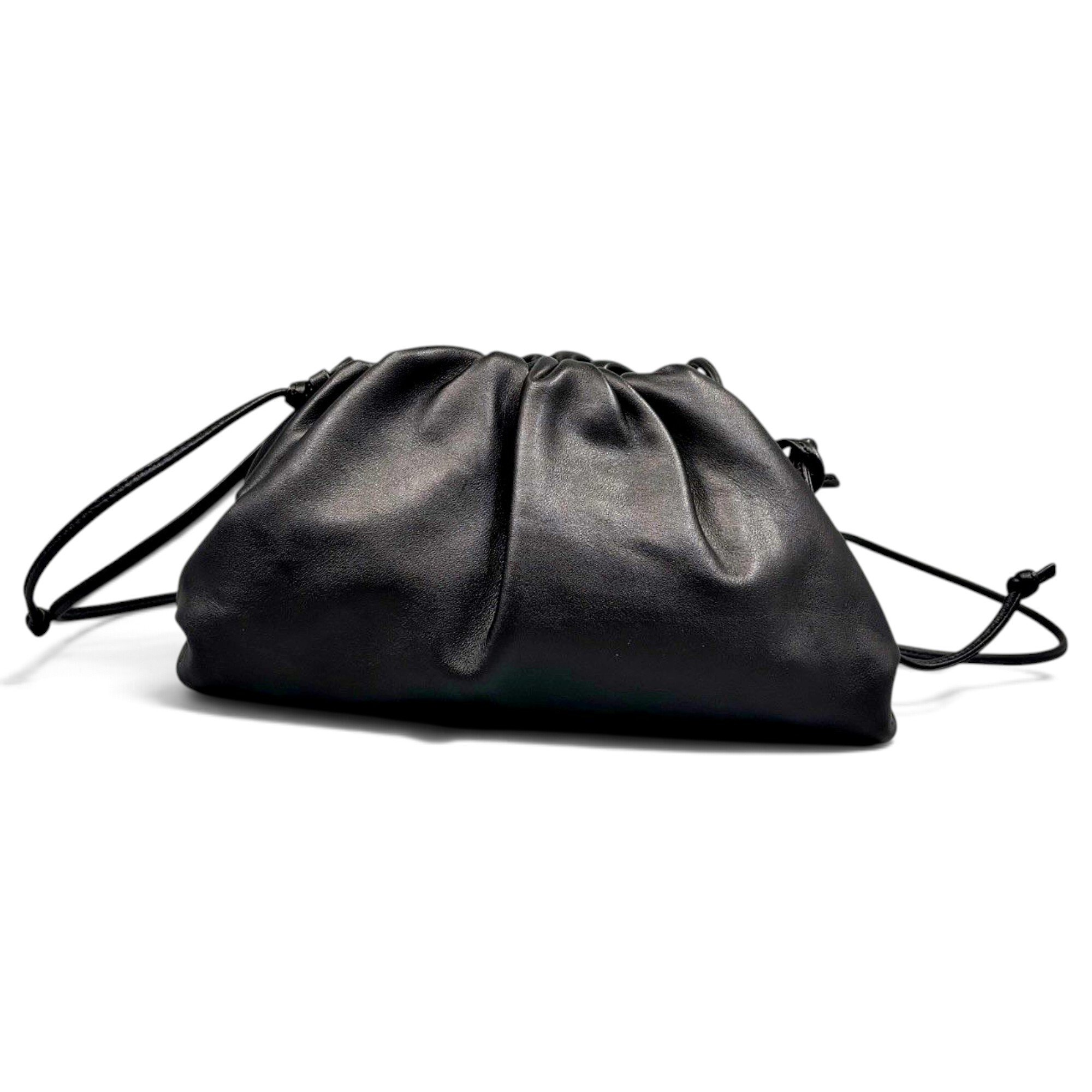Pouch leather handbag