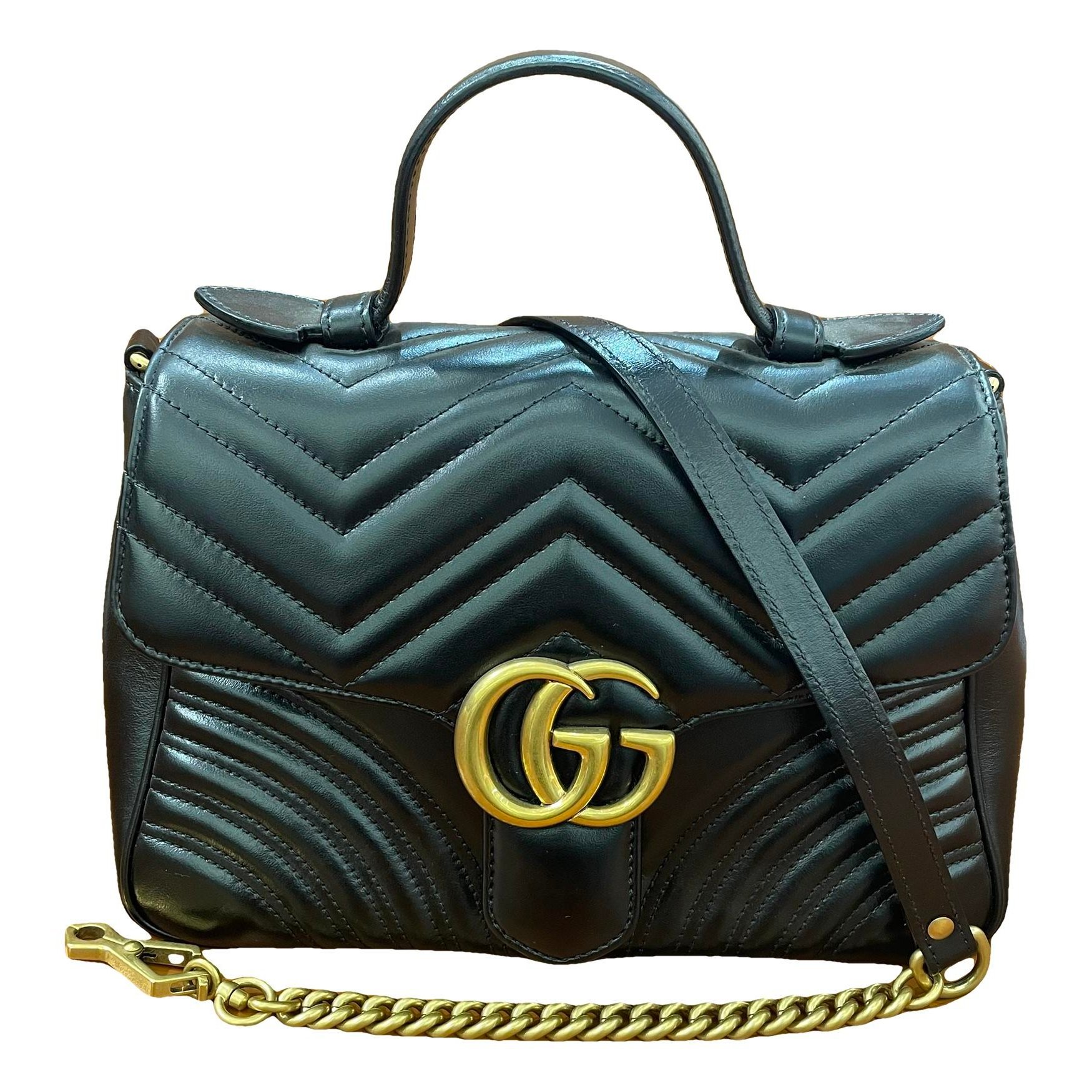 GG Marmont Flap leather handbag