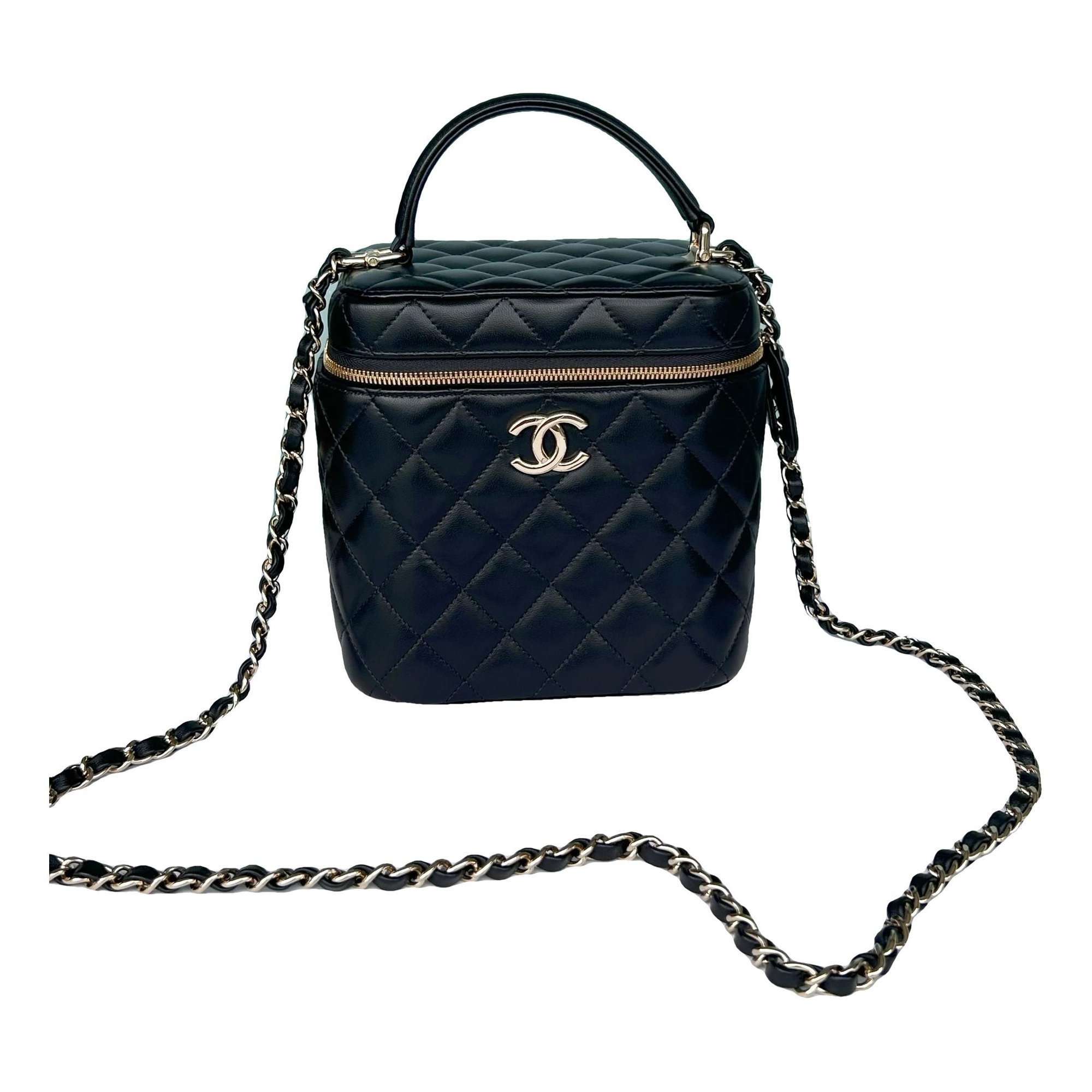 Trendy CC Vanity leather handbag