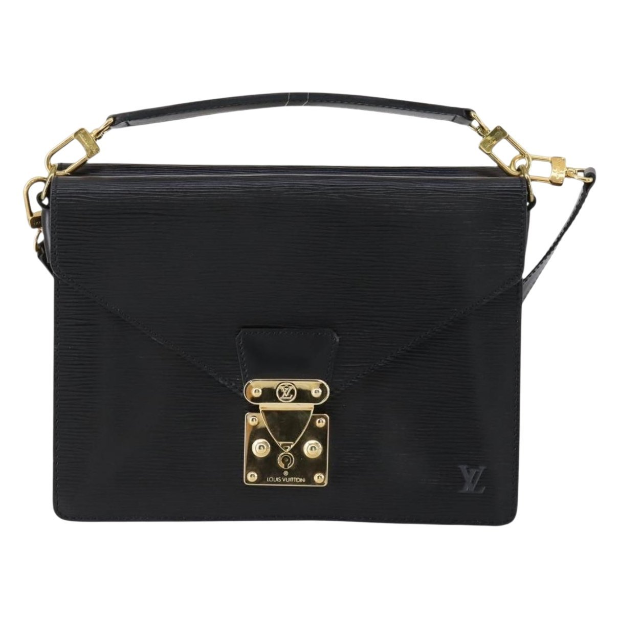 Leather clutch bag